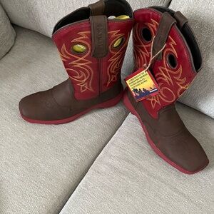 Durango Red and Brown Western Boots